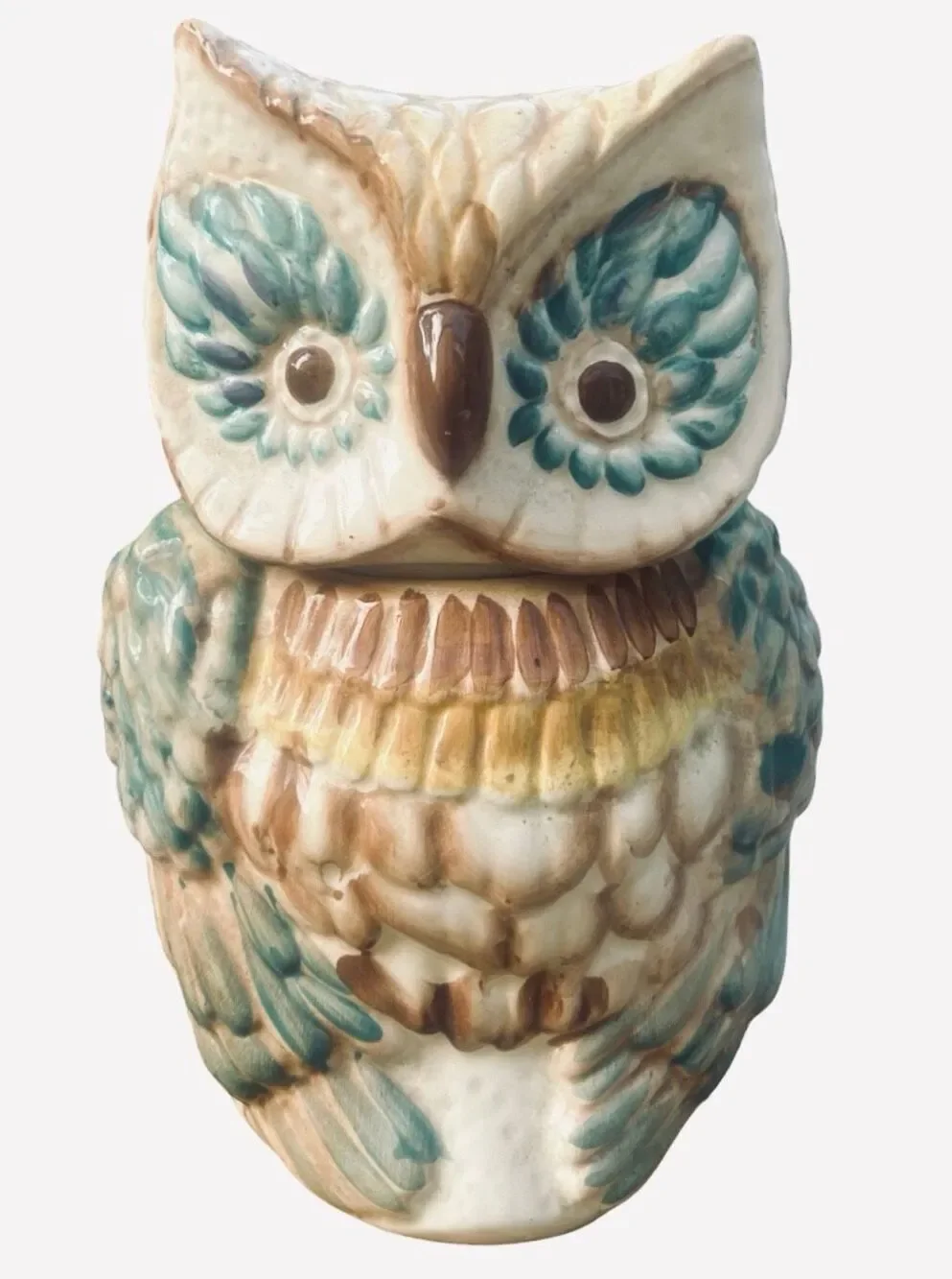 Anthropologie Wide Eyed Cookie Jar *RARE**